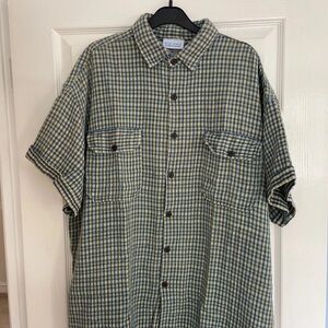 Blue Harbor Checkered Short Sleeve Shirt